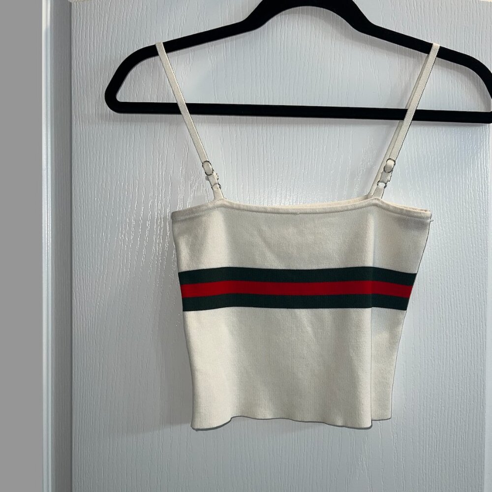 Tank Top with Gucci stripe